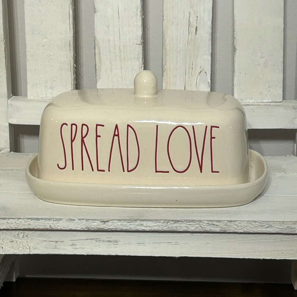 Rae Dunn Spread Love Butter Dish HTF
